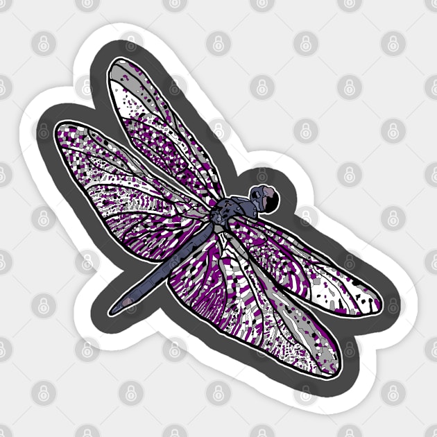 Asexual Dragonfly Sticker by theartfulscientist